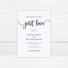 Nothing Fancy Invitation - goprintplus Secret Wedding Invitation, Wedding Dinner Invitation Card, Fancy Invitations, Simple Wedding Invitation Wording, Wedding Celebration Invitation, Fancy Wedding Invitations, Wedding Invitation Wording Examples, Casual Wedding Invitations, Wedding Party Invitations