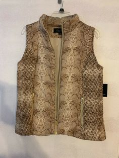 New Marc New York M women's vest jacket, material is nylon 100% shell, lining and fill polyester. Python Snake, Vest Women, Marc New York, Women's Vest, Womens Vest, Python, Vest Jacket, Womens Sizes, Women Accessories