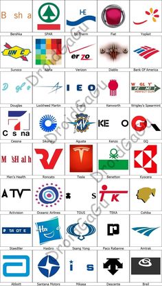 many different logos and their meanings