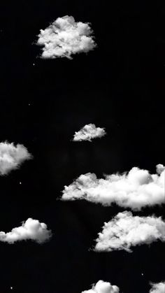 black and white photograph of clouds in the sky