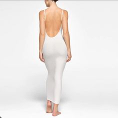 Sexy Backless Bodycon Dress. This Dress Shapes The Body So Well, The Quality And Comfort Of Skims Dresses Unmatched. Backless Bodycon Dresses, Dresses Backless, Dress Shapes, Backless Dress, Bodycon Dress, Lounge, Womens Dresses, White, Dresses