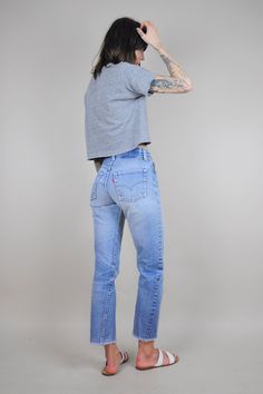 High Waisted Jeans Vintage, Design Textile, Vintage Jeans, High Waist Jeans, Her Style, Everyday Outfits, Casual Looks, Women Jeans, Style Me