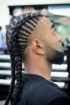 French Braids Men, Plats Hairstyles, 2 Braids Hairstyles, Men's Braids, Matrix Hairstyle, Hairstyles Reference, Braided Beard, Two French Braids