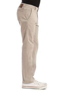 Comfortable straight-leg pants crafted from soft stretch-cotton twill are a great five-pocket alternative to everyday denim. 16" leg opening; 10 1/2" front rise 97% cotton, 3% elastane Machine wash, dry flat Made in Turkey Smart Casual Wardrobe, Stone Grey, Twill Pants, Casual Wardrobe, Straight Leg Pants, Smart Casual, Welt Pockets, Stretch Cotton, Cotton Twill