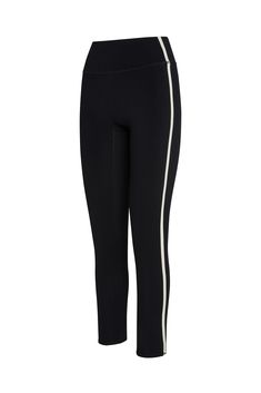 Acadia Legging 27" - Black/Ivory Monday Swimwear, Christmas 2023, Sports Activities, Pocket Detail, Athleisure, Pilates, Color Block, Active Wear, High Waisted