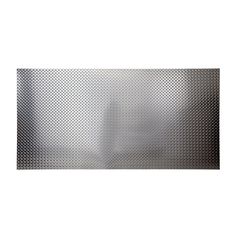 a metal sheet with some white dots on it