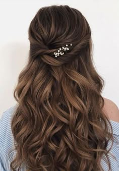 2024 Hairstyles, Prom Hairstyles For Long Hair, Half Up Half Down Hair, Prom Hairstyles, Hairstyles For Long Hair, Down Hairstyles, Bridesmaid Hair, Hair Updos, Prom Hair