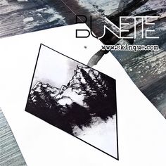 a black and white photo on top of a piece of paper with the words dunette