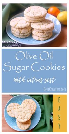 the recipe for olive oil sugar cookies with citruss