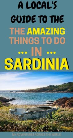 a book cover with the title, a local's guide to the amazing things to do in sardina