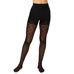 Finish off your next look perfectly with these dramatic Women's Hanes Diamond Outline Control Top Tights. Finish off your next look perfectly with these dramatic Women's Hanes Diamond Outline Control Top Tights. DETAILS 50 denier Wide waistband Static-free Control top panty tummy and at legsFABRIC & CARE Materials: 52% recycled nylon, 29% nylon, 19% spandex Hand wash Imported Size: Small. Color: Oxford. Gender: female. Age Group: adult. Pattern: Solid. Elegant Black Thigh High Tights, Black Tight Elastane Hosiery, Elegant Black Compression Tights, Fitted Black Elastane Tights, Elegant Black Elastane Tights, Elegant Fitted Black Tights, Black Fitted Tights For Night Out, Tight Black Elastane Stockings, Fitted Black Hosiery For Night Out