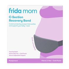 a pregnant woman's belly with the words, frida mom recovery band