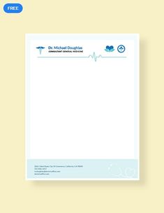 Clinic Letterhead Design, Medical Letterhead Design, Hospital Letterhead Design, Doctor Letterhead Design, Medical Letterhead, Letterhead Sample, Pretty Lettering, Letterhead Format, Letterhead Template Word