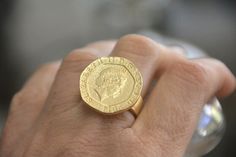 Gold coin ring, Romantic jewelry for women, Elegant gold ring, Silver signet ring, Statement silver ring, Vintage style ring, Coin jewelry Gold Coin Ring, Romantic Jewellery, Silver Signet Ring, Vintage Style Rings, Coin Ring, Coin Jewelry, Gold Coins, Signet Ring, Unique Rings