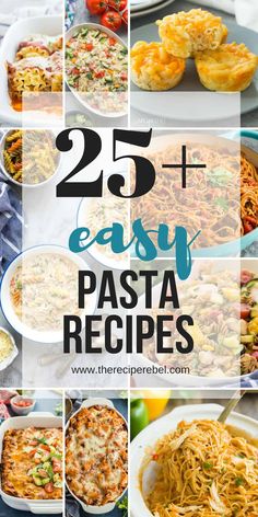 25 + easy pasta recipes that are perfect for busy nights