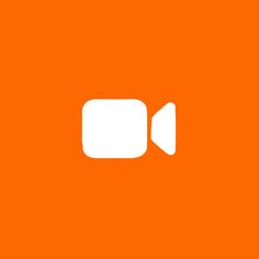 an orange background with a white speaker icon