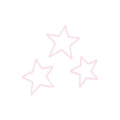 three white stars on a light pink background