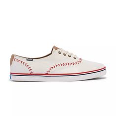 Keds Champion Pennant Leather Lace Up Champion Sneakers, Baseball Stitch, Keds Champion, Blue Color Schemes, Leather Lace, Labor Day, Keds, Leather And Lace, Leather Sneakers