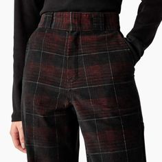 Women’s Alma Corduroy Pants - Dickies US Academia Outfits, Dark Academia Fashion, Academia Fashion, Trendy Outfits Winter, Trendy Winter, Corduroy Pants, Plaid Pattern, Tartan