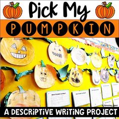 pumpkin themed writing project for kids