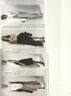 an article in the fashion book shows different types of clothing