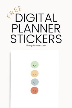 the free printable digital planner stickers are available in multiple colors and sizes to help you plan your next project