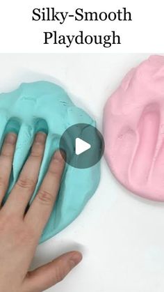 a video demonstrating how to make silky - smooth playdough