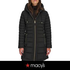 in stock Tommy Hilfiger Women, Women's Coats & Jackets, Puffer Coat, Black Coat, Tommy Hilfiger, Puffer, Coats Jackets, In Store, Pick Up