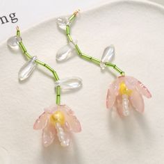 The price is for 2 pcs . Size about: 60x20mm With 1 loop Bohemian Jewelry With Dangling Beads For Spring, Bohemian Spring Jewelry With Dangling Beads, Spring Party Jewelry With Dangling Beads, Spring Dangle Jewelry With Dangling Beads, Seed Bead Crafts, Diy Collier, Diy Jewelry Necklace, Acrylic Jewelry, Beaded Necklace Diy