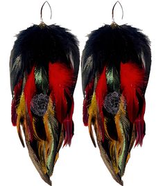 PRICES MAY VARY. Handmade, one of a kind piece, Our own hook style. Wild feathers, 8”-10” Long (From the top of earrings to the bottom) Lightweight earrings 0.08 pounds for sensitive ears. These unique handmade feather earrings, feature natural layered feathers in warm colours and are hypoallergenic. They are lightweight and look great with hair up or will mix with your hair down. You gonna love these because they are light and airy. All feather are treated under high temperature sterilization and professional fumigation, bleached+dyed with environment-friendly dyes. Long nature feather earring are lightweight and shine a stunning metallic when the light hits them just right. layered over top are beautiful long pheasant feathers for a full look with hair up or will mix with your hair down. Warm Colours, Pheasant Feathers, Bleach Dye, Hair Down, Lightweight Earrings, Environment Friendly, Feather Earrings, Light Weight Earrings, Sensitive Ears