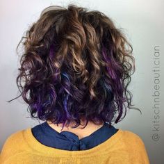 Curly Hair Peekaboo Highlights, Hair Color Peek A Boo, Ideas For Hair Color, Highlights Hairstyles, Peekaboo Hair Colors, Peach Hair Colors, Peekaboo Color, Peekaboo Highlights