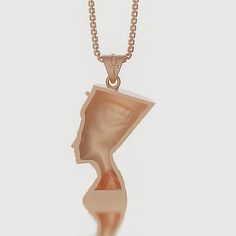 A symbol of beauty, Nefertiti was one of Egypt's most powerful women. The meaning of Queen Nefertiti's name, which is on the same level as the Pharaoh, is "Beauty Is Coming". One of the most powerful woman figures of Egyptian mythology, this pendant will be the perfect gift for you and your loved ones. Add style to your look with quality jewelry suitable for daily use. Do not hesitate to contact us for your special requests. Pendant Dimensions 25x22mm Weight • 10K Weight: 5.96 (-1 +1) grams• 14K Weight: 6.85 (-1 +1) grams• 18K Weight: 7.95 (-1 +1) grams Variations Yellow, White, and Rose Gold Chain Thickness 2.20mm Chain Weight 18 Inches 8 K 3.50 Grams 20 Inches 8K 4.50 Grams 22 Inches 8K 4.8 Grams 24 Inches 8K 5.10 Grams 18 Inches 14 K 6.45 grams 20 Inches 14K 7 grams 22 Inches 14K 7.50 g Spiritual Ankh Jewelry With Large Pendant, Elegant Ankh-shaped Gold Jewelry, Nefertiti Necklace, Cheap Ankh-shaped Spiritual Necklaces, Nefertiti Pendant, Queen Nefertiti, Egyptian Mythology, Women Figure, Rose Gold Chain