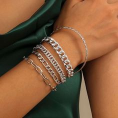 Trendy Alloy Charm Bracelet For Party, Trendy Charm Bracelet For Parties, Trendy Alloy Party Bracelets, Trendy Alloy Bracelets For Party, Trendy Metal Charm Bracelet For Parties, Chain Cuff Bracelet As A Gift, Edgy Metal Cuff Bracelet As Gift, Casual Charm Bracelet For Party, Punk Style Chain Bracelets