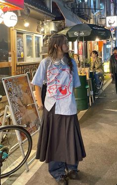 Best Winter Outfits, Midi Skirts, Basic Outfits, Looks Vintage, Japanese Fashion, Look Cool, Aesthetic Clothes, Pretty Outfits