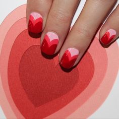 valentine by jinsoonchoi #nail #nails #nailart Diy Valentine's Nails, Valentines Nail Art Designs, Unghie Nail Art, Valentine Nail Art, February Nails, Heart Nail Art, Nail Designs Valentines, Heart Nails