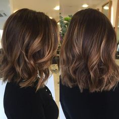 Women’s Lob Hairstyles, Layered Lob Brunette, Medium Brown Balayage Curly Hair, Hair Layers Short Shoulder Length, Shirt Hairstyles For Thick Hair, Shoulder Length Hair For Thinner Hair, Women’s Haircut Medium Length, Collarbone Length Hair Curtain Bangs Brunette, Medium Length Brown Hair Styles