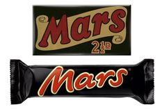 two mars bars are shown next to each other