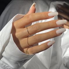 Milky Nails, Nagel Tips, Acrylic Nail Designs, Nude Nails, Blue Nails