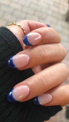 Teen Nails, 00s Mode, Navy Nails, Viral On Tiktok, Spring Nail Designs, Eye Nails, Summery Nails, Basic Nails, Casual Nails