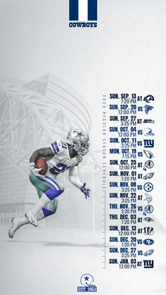 an official poster for the cowboys football team