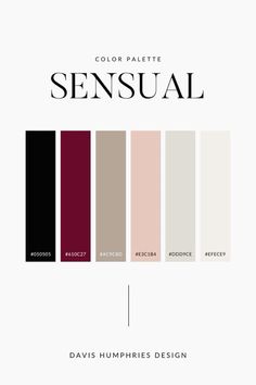 the color palette for an upcoming fashion line