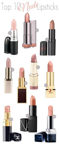 Top 10 Nude Lipsticks Top Makeup, Nude Lipstick, Lip Art, Rimmel, Love Makeup, All Things Beauty, Beautiful Makeup, Makeup Skin Care