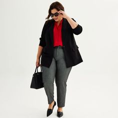 Go back into the office in style with this plus size Nine West magic waist skinny pants.Click on this WOMEN'S GUIDE to find the perfect fit and more! Go back into the office in style with this plus size Nine West magic waist skinny pants. Click on this WOMEN'S GUIDE to find the perfect fit and more! FEATURES 2 Functional front side slip pockets, 2 faux back pockets Button & zipper closureFIT & SIZING Skinny fit Short: 27-in inseam Regular: 29-in inseam Long/tall: 31-in inseam 14-in leg opening H Plus Size Business, Petite Size Chart, Womens Size Chart, Ankle Pants, Petite Size, Workout Shorts, Work Outfits, Nine West, Work Outfit