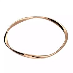 Rose Gold Twist Bangle - Rococo Jewellery Soft Twist, Unique Bangle, Rose Gold Plate, Twisted Bangle, Womens Bangles, Art Deco Patterns, Bangle Designs, Contemporary Jewellery, Top Women