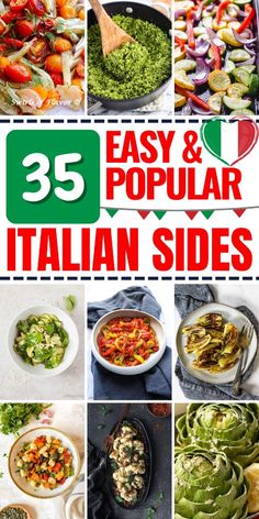 These Italian side dishes are perfect for adding a touch of flavor to any meal. Sides To Go With Italian Chicken, Sides For Italian Food, Side Dishes For Italian Food, Italian Sides Recipes, Italian Side Dishes Easy, Italian Sides, Italian Side Dish, Italian Side Dishes