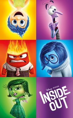 the inside out movie poster is shown