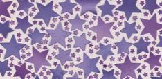 purple and white stars are arranged in rows