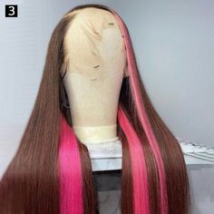 PRODUCT FEATURESHair Material: 10A Grade, No Shedding, Tangle FreeHair Color: Brown/PinkHair Grade: 10A Grade, Straight Human Hair Wigs, Can be bleached and restyle, dyedHair Length: 10 inch - 30 inch are available, Very Soft, Healthy and thickTexture: Straight Hair, Natural Hairline, Soft, Comb Easily, Minimal Shedding, No TangleDensity: 150% and 180% Density Human Hair WigsPack: 1 Piece SHIPPING & RETURNS& SERVICESShipping PolicyYour goods will be shipped ASAP with in 24 hours not incl Pink Skunk Stripe, Wigs Pink, Skunk Stripe, Long Human Hair Wigs, Virgin Hair Wigs, Beautiful Wigs, Colored Wigs, Human Virgin Hair, Straight Lace Front Wigs