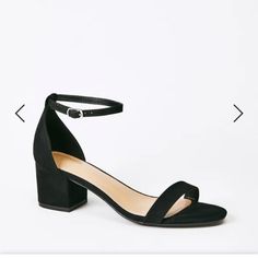 Black Ankle Strap Open Toe Heels Nwt With A Block Heel, Best Suited For Wide Feet Heel Sandals Outfit, Cinderella Shoes, Ankle Strap Block Heel, Black Block Heels, Black Dress Shoes, Just Fab Shoes, Justfab Shoes, Block Heel Sandals, Platform High Heels