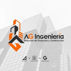 the logo for ag ingenieria, an office and project management firm in mexico